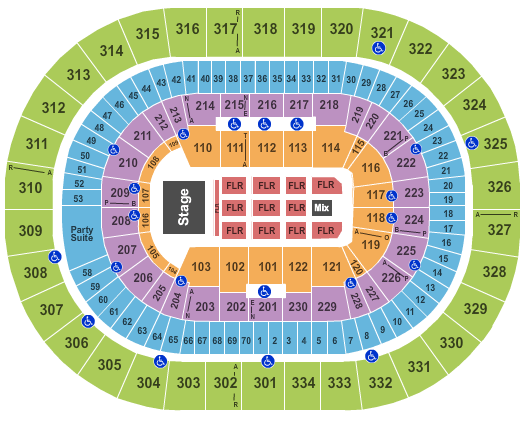 Moda Center at the Rose Quarter The Who Seating Chart